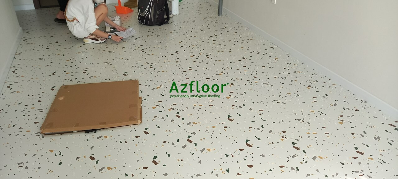 sàn nhựa terrazzo lát sàn nhà 