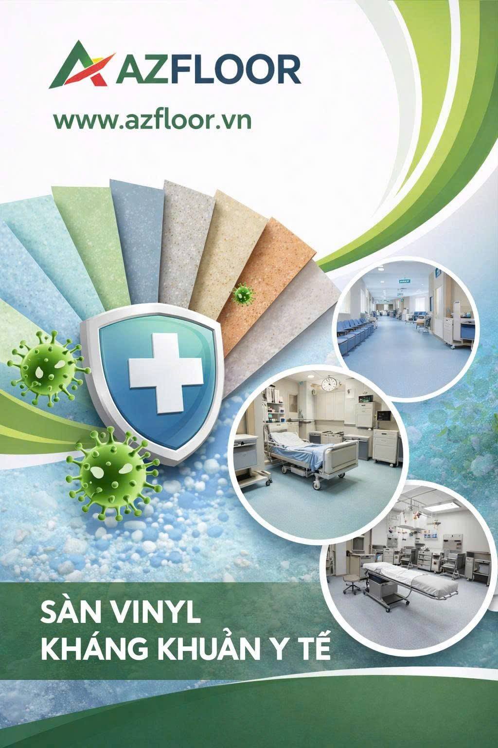 sàn vinyl kháng khuẩn Azfloor bìa cataloge