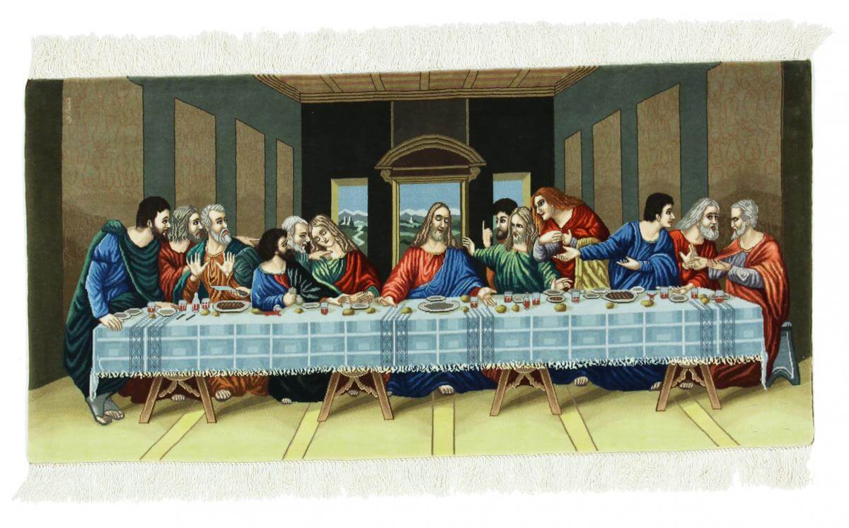 bức tranh thảm tiệc ly của Chúa Giê Su 