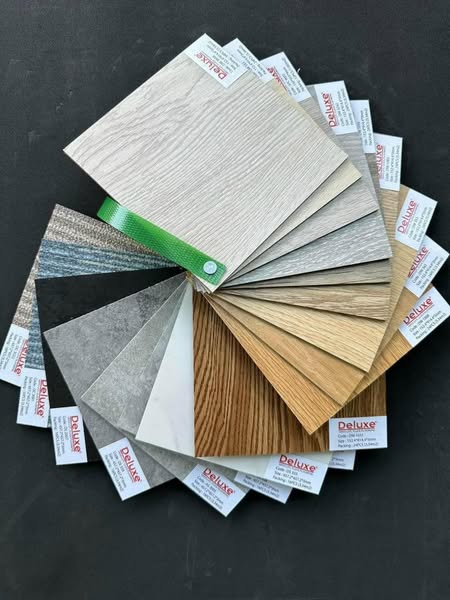 sàn nhựa giả gỗ Deluxe dán keo 3li