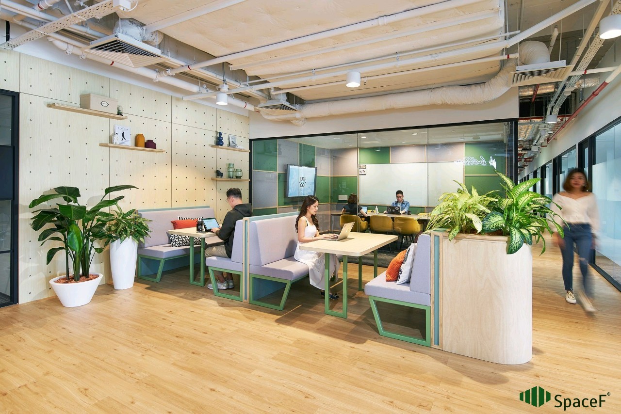 giá sàn nhựa giả gỗ spacef