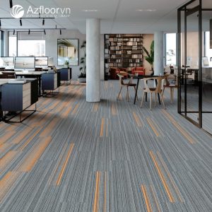 Thảm trải sàn Strip 1 màu cam orange