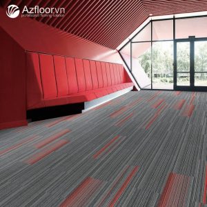 Thảm trải sàn Strip 1 màu đỏ red
