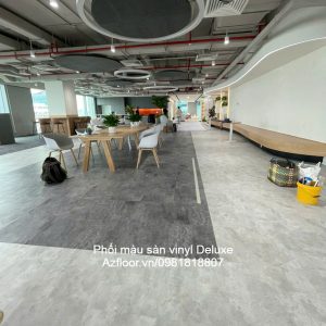 phối màu sàn vinyl deluxe