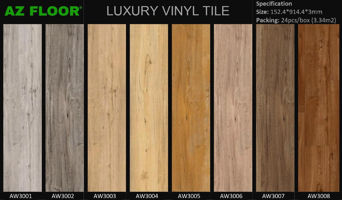 Sàn nhựa dán keo Az Floor® LVT (luxury vinyl tile) được sử dụng nhiều