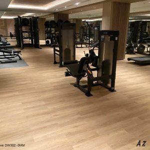 sàn nhựa giả gỗ DW302 lát phòng gym