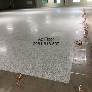 thi công sàn vinyl chống tĩnh điện esd tile
