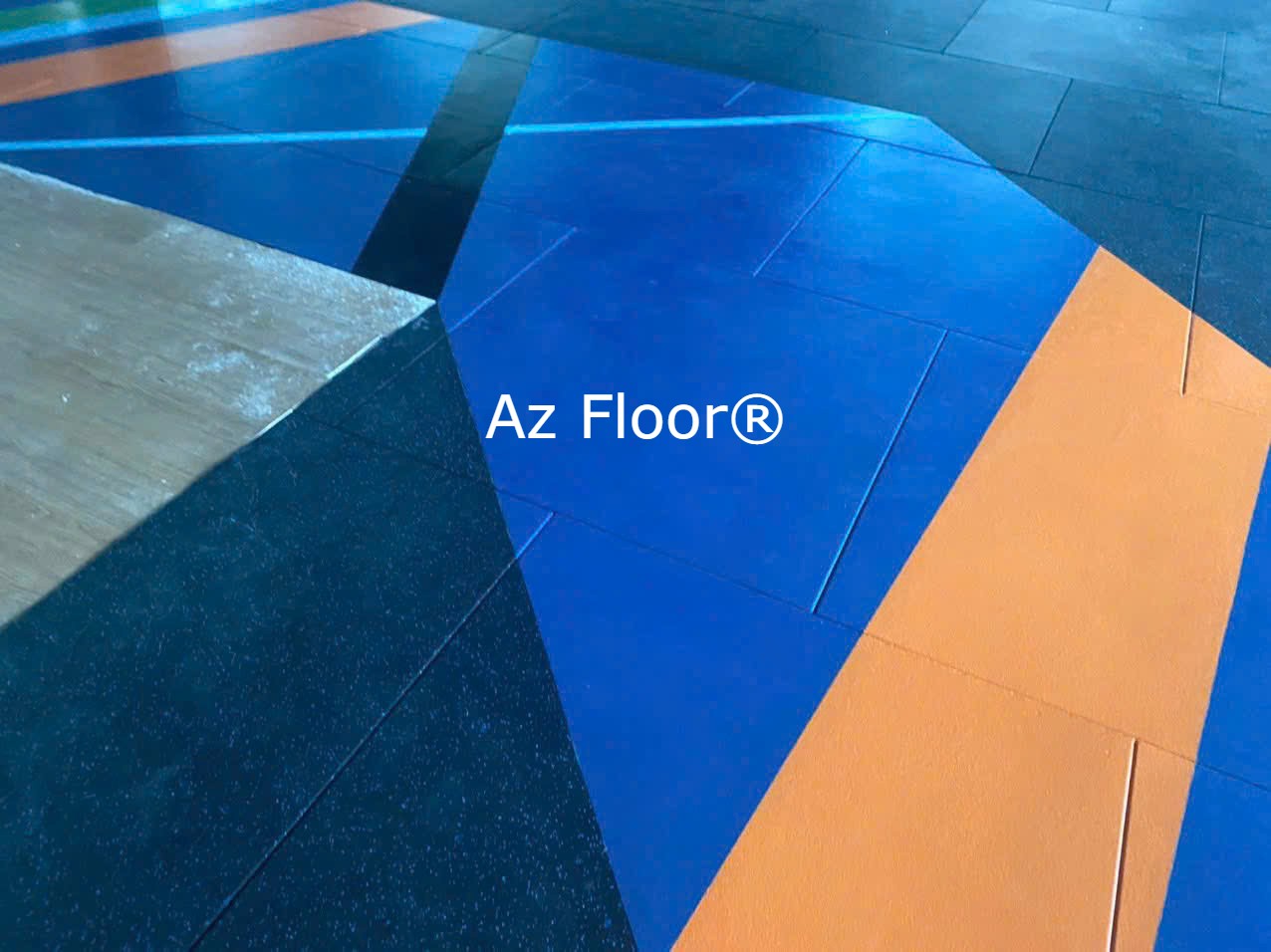 phối màu gạch cao su azfloor