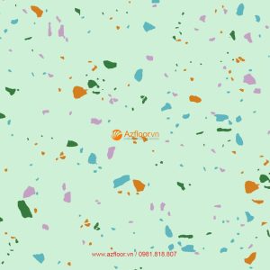 sàn terrazzo màu xanh lá