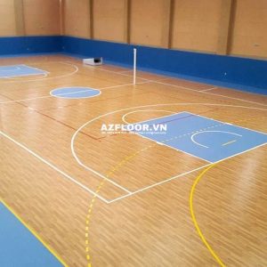thảm vinyl thể thao vân gỗ