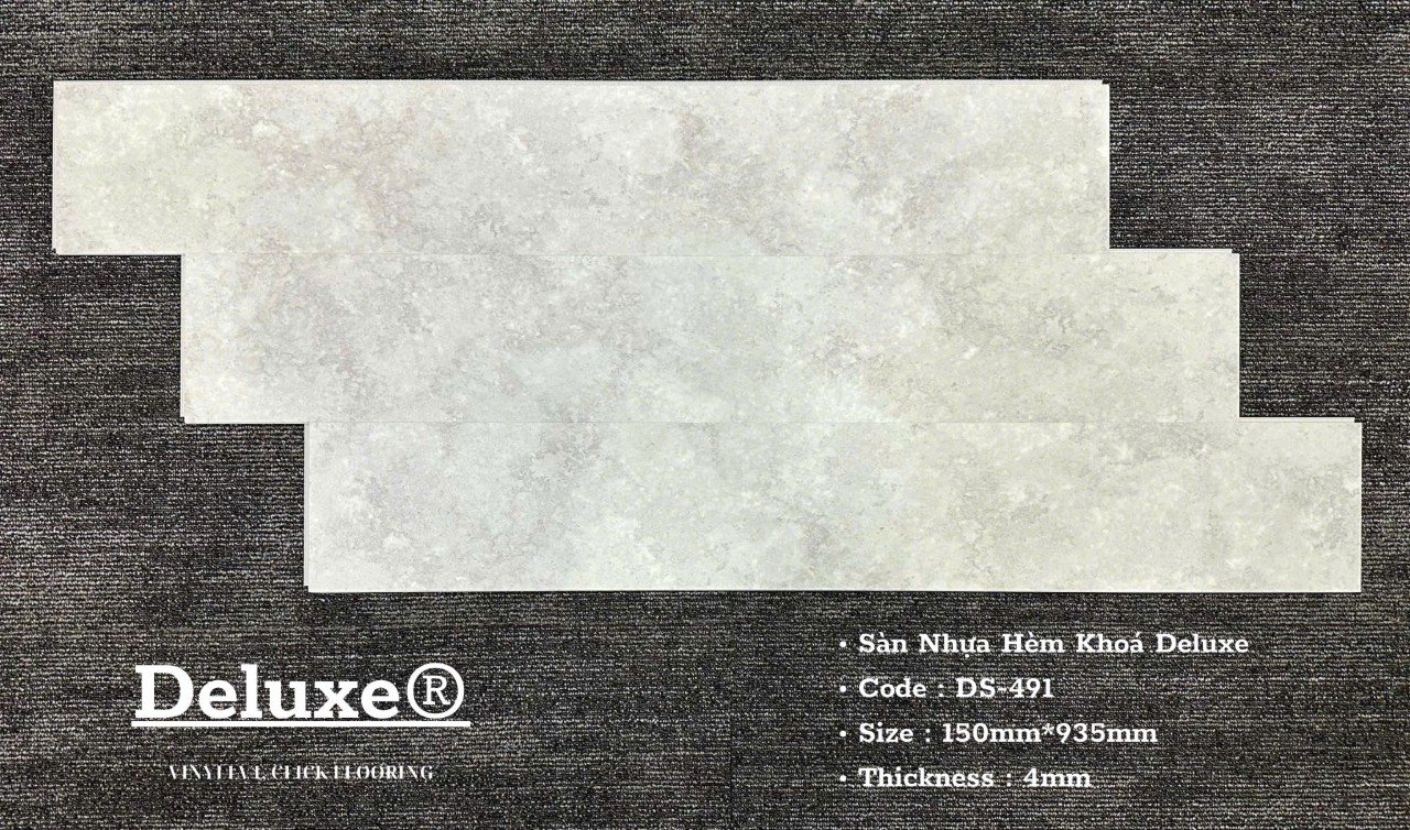 Sàn nhựa hèm khóa giả đá SPC DS491