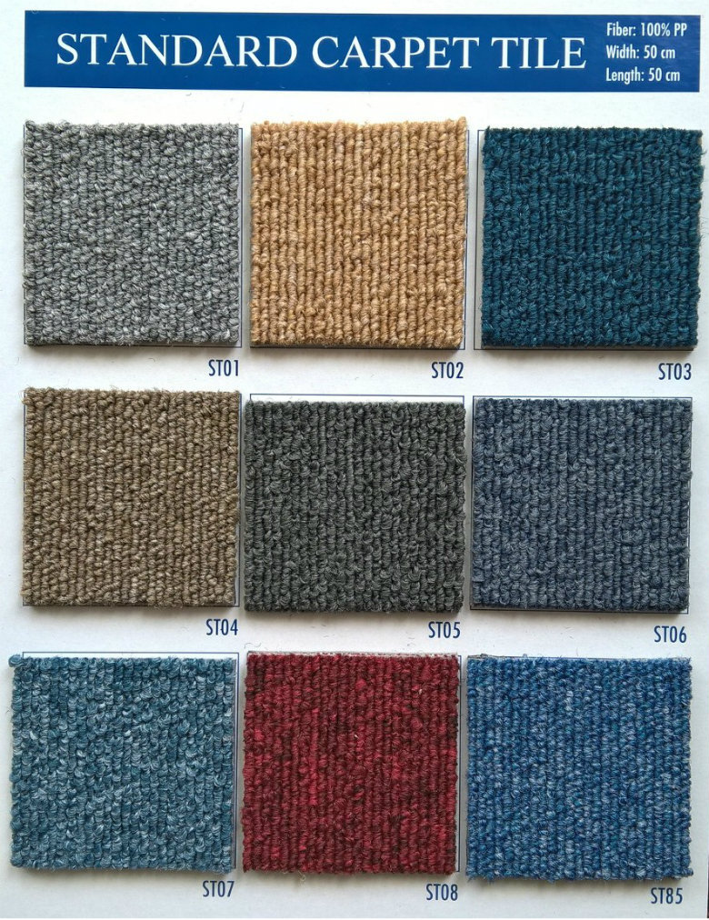 Thảm viên đơn sắc solid carpet tile Azfloor