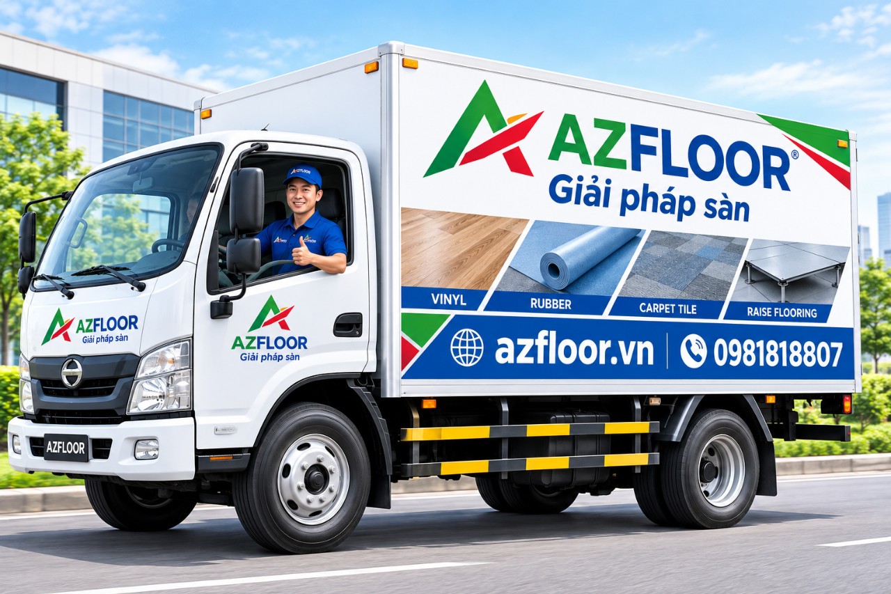 Azfloor giao sàn thảm, vinyl, cao su