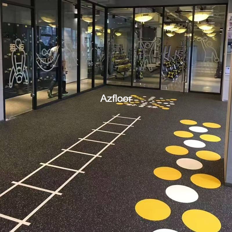 Thảm cao su trải sàn phòng tập gym