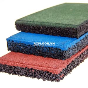 gạch cao su dày