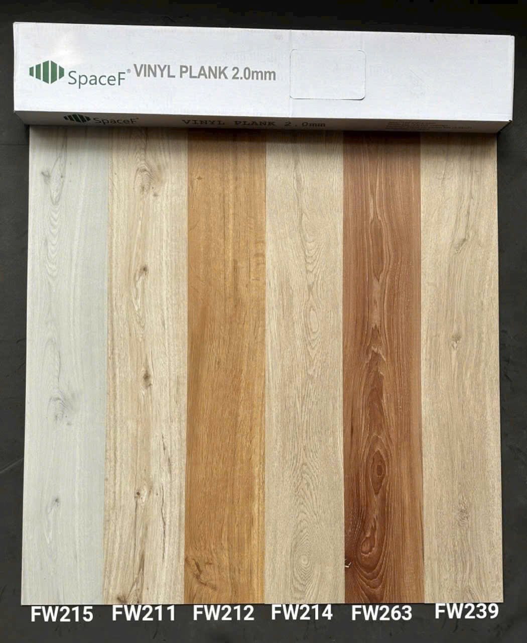 Sàn nhựa vinyl spacef bảng màu vân gỗ