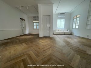 sàn nhựa xương cá hèm khóa aw613