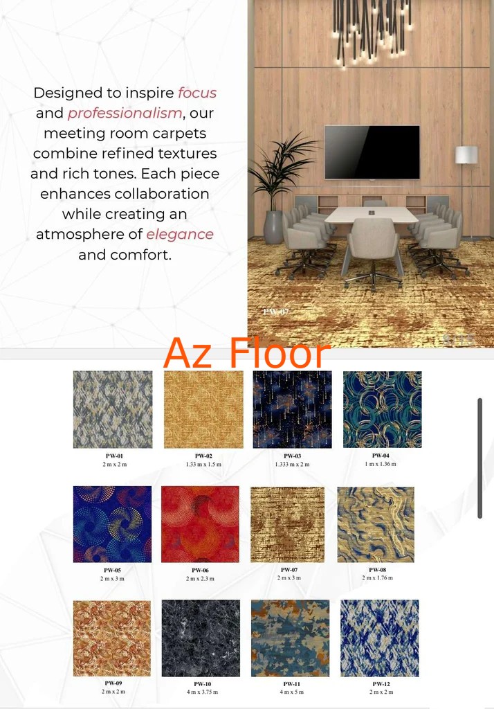 Thảm cuộn hoa văn tròn Az Floor