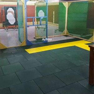 gạch cao su xanh lá