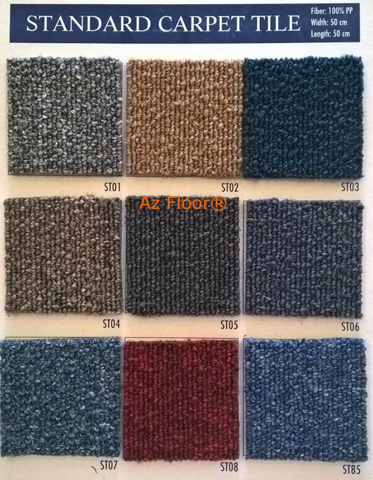 Thảm gạch đơn sắc carpet tile solid