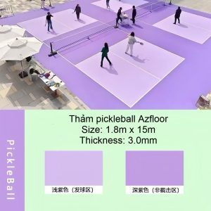 thảm sàn pickleball màu tím