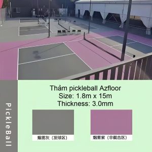 thảm sàn pickleball tím xám