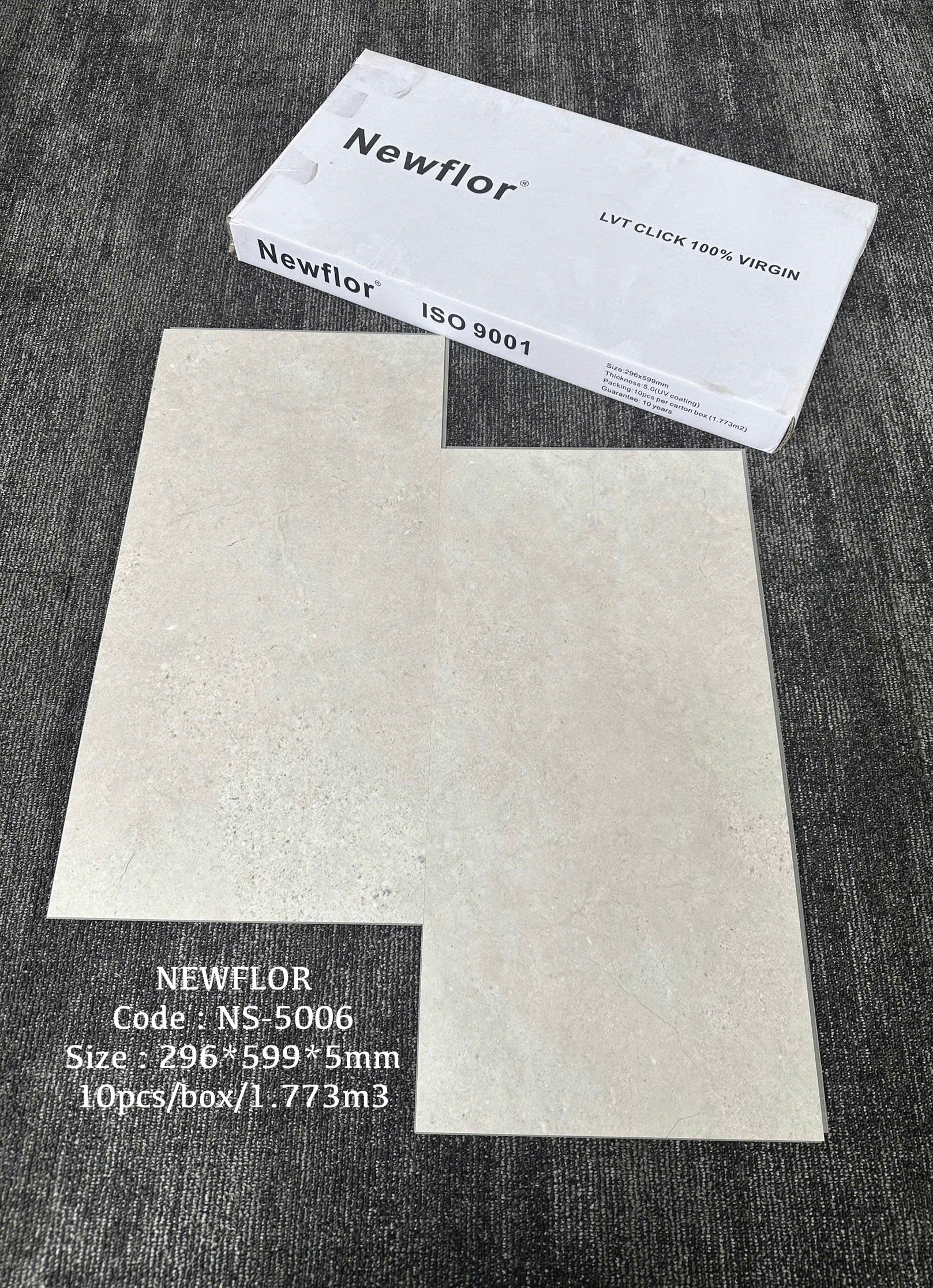 sàn vinyl hèm khóa dẻo 5li bê tông