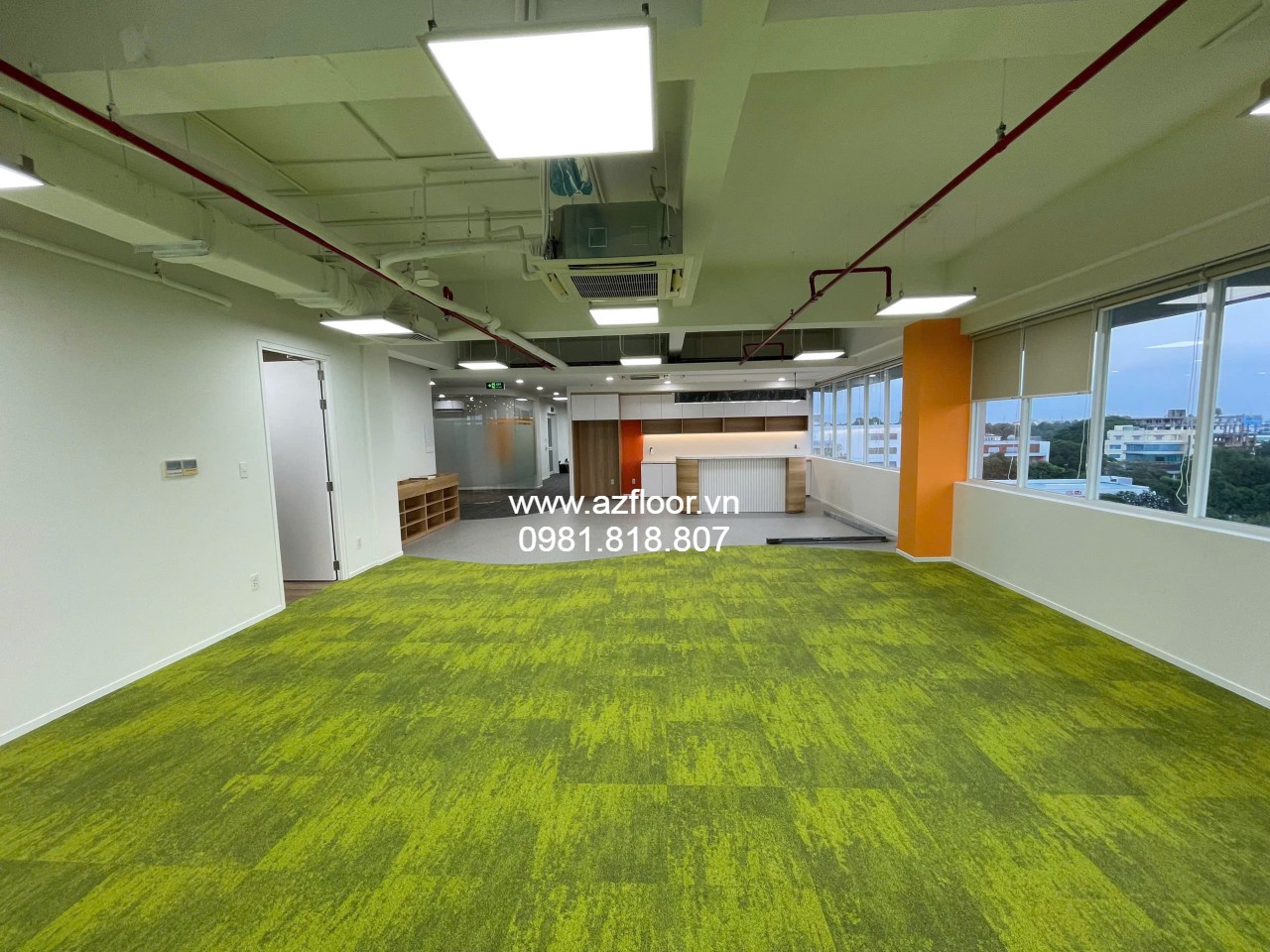 Thi công thảm sàn azfloor