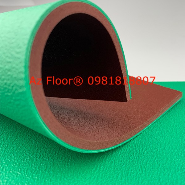 Thảm cầu lông màu xanh green