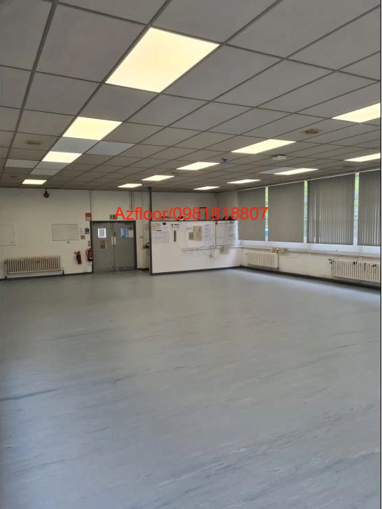 sàn vinyl y tế azfloor màu solid