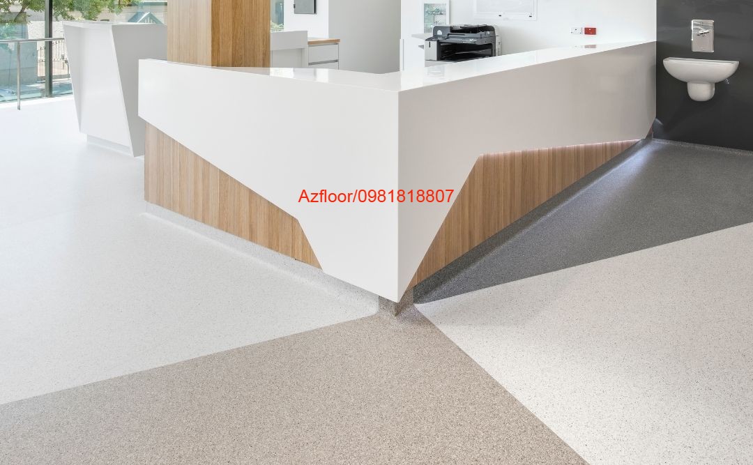 sàn vinyl y tế HOM phối màu