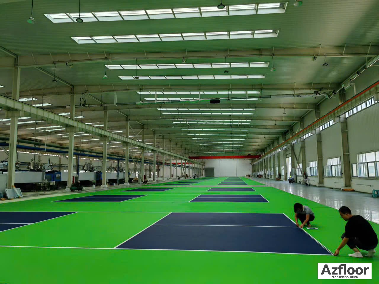 thảm pickleball xanh green