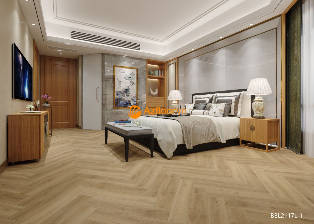 sàn spc xương cá interflor