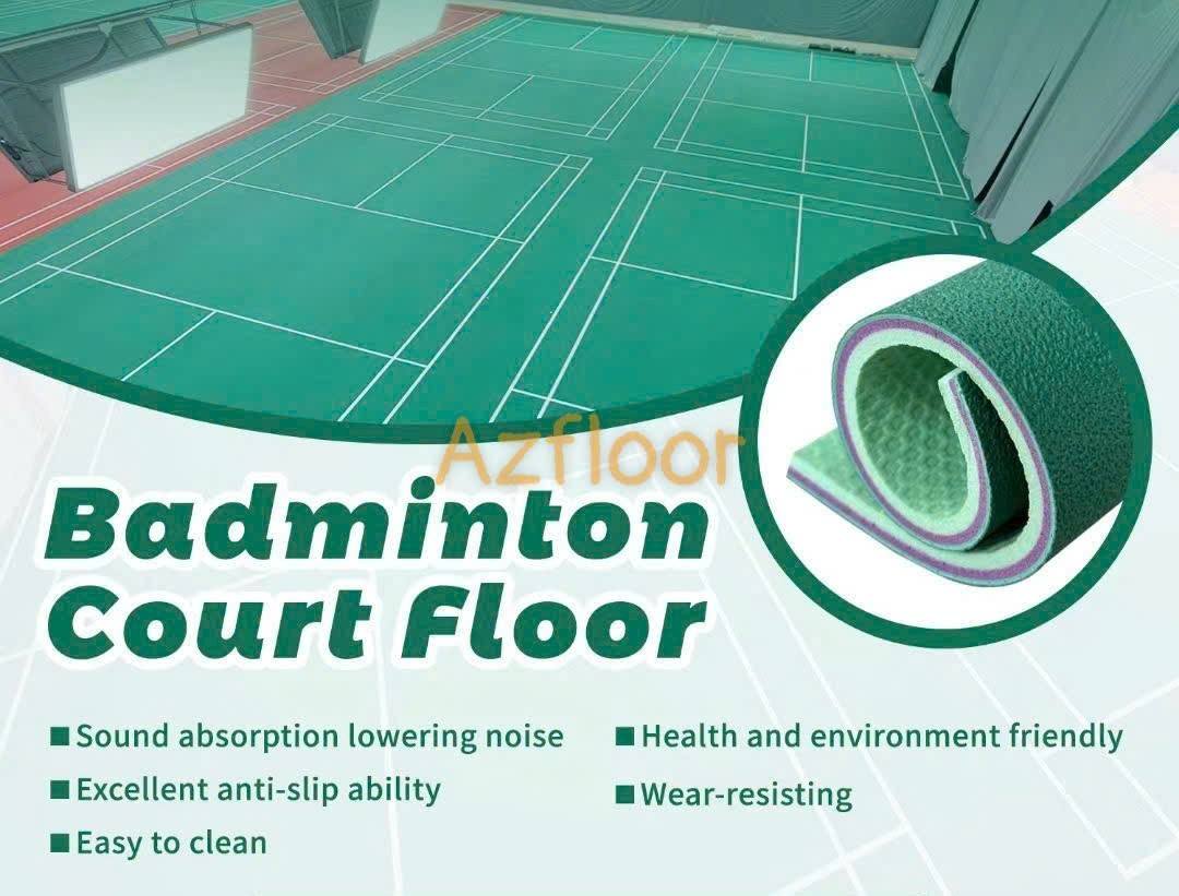 thảm pvc trải sàn thể thao baminton