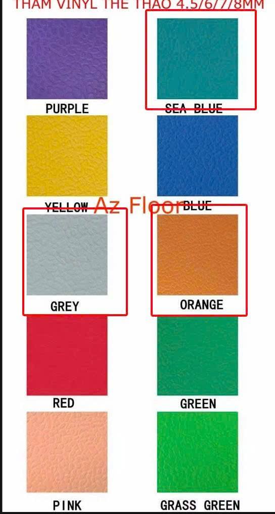 thảm pvc trải sàn thể thao trong nhà