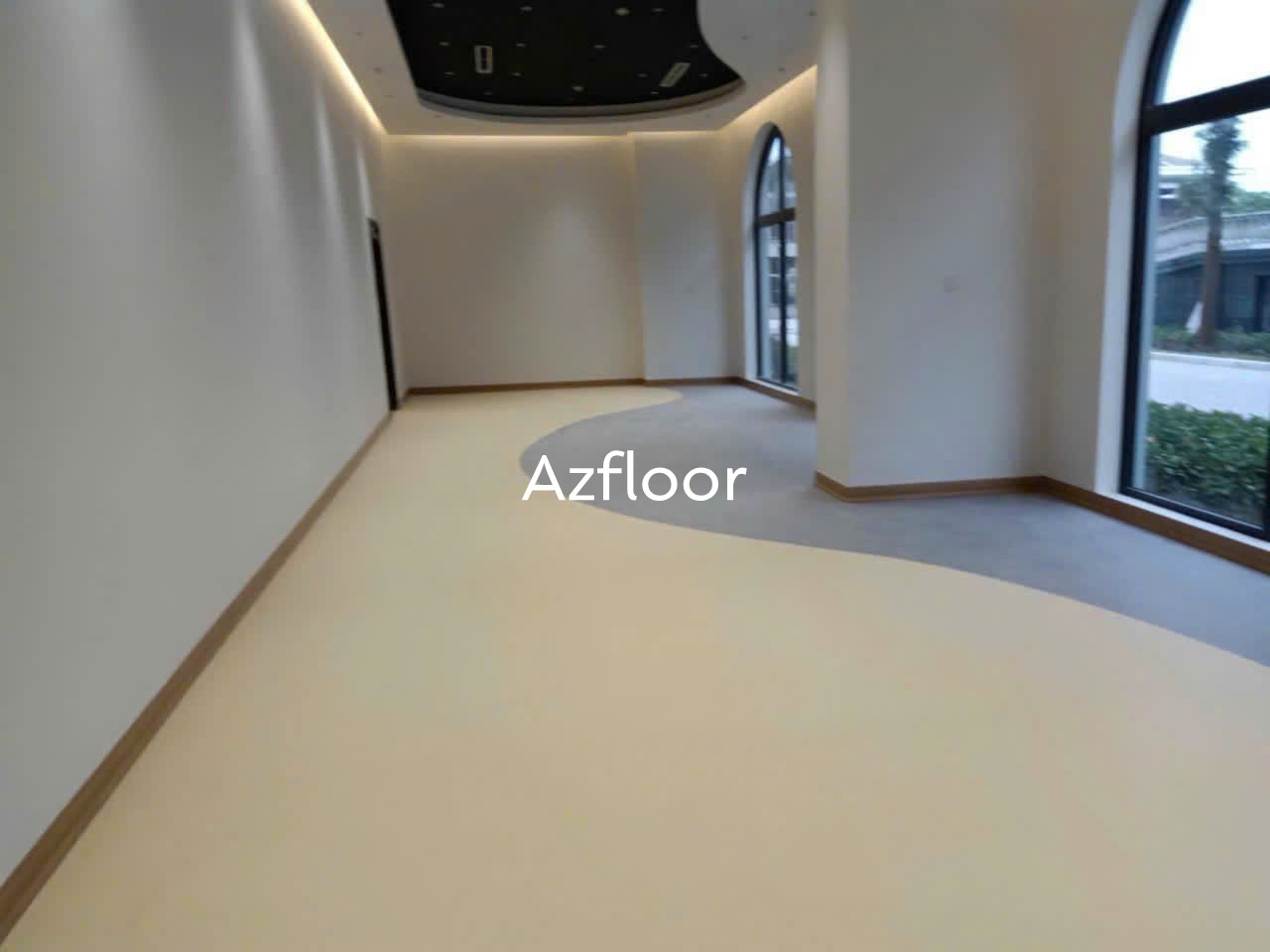 Thi công phối màu sàn vinyl kháng khuẩn