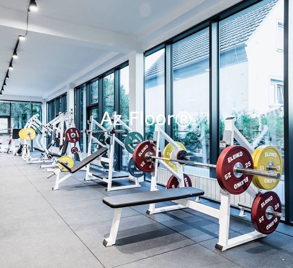 gạch cao su rubber tile xám