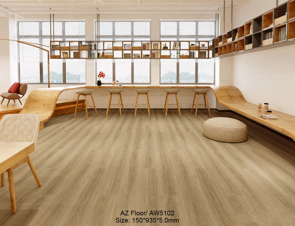 Sàn nhựa giả gỗ hèm khóa AZ Floor, bền đẹp, chống nước.