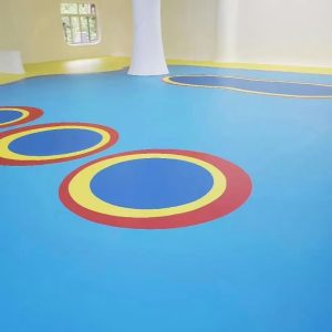 sàn vinyl cuộn đơn sắc azfloor blue