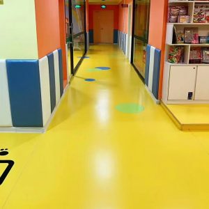 sàn vinyl cuộn đơn sắc azfloor yellow
