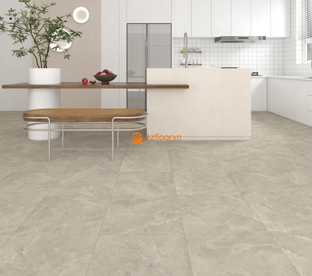 sàn nhựa vinyl giả vân đá azfloor
