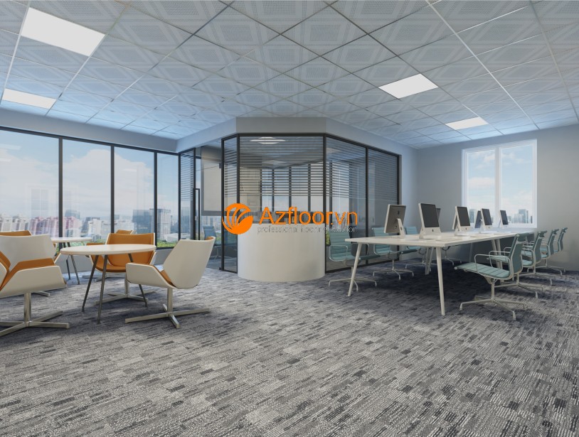 sàn nhựa vinyl giả vân thảm azfloor