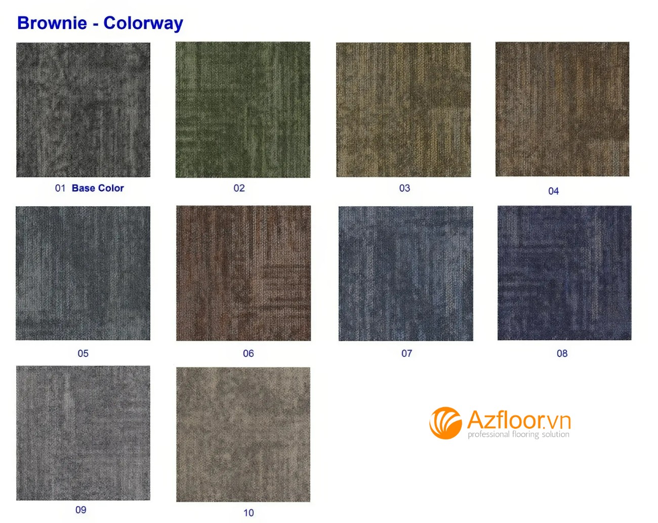 màu thảm sàn brownie