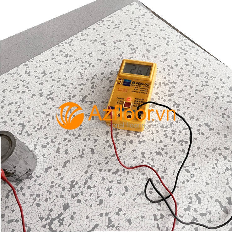 Đo điện trở sàn esd tile