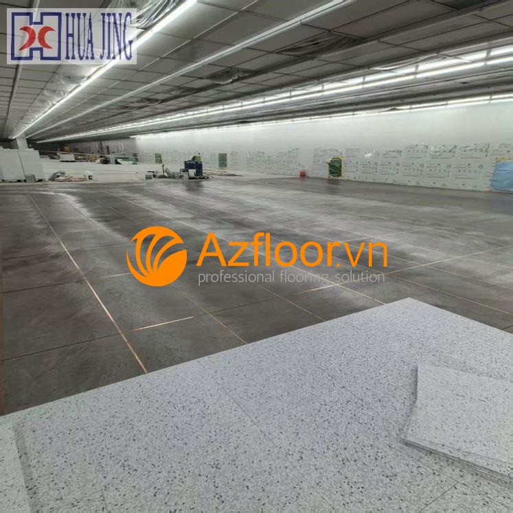 Lắp đặt sàn huajing esd tile floor