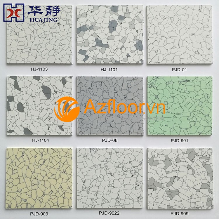 màu sàn huajing esd tile