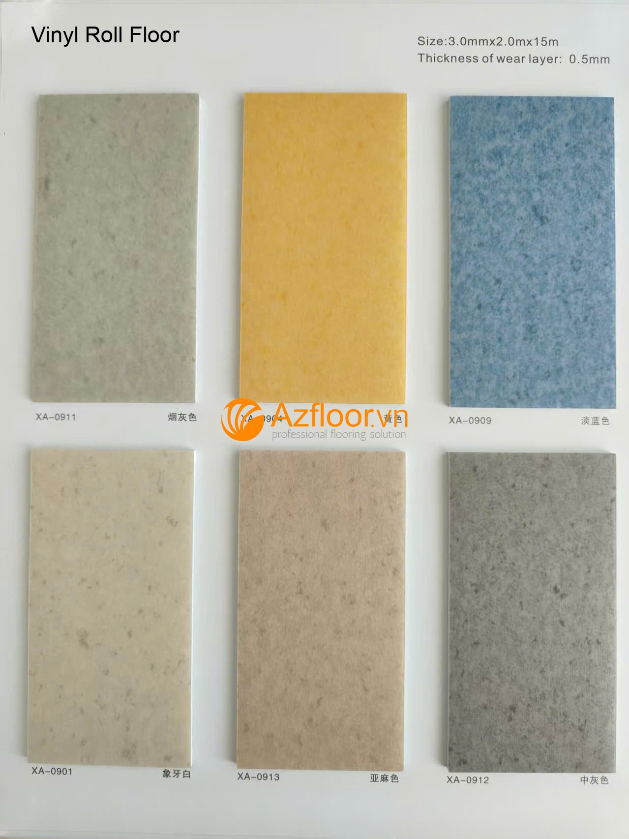 sàn vinyl cuộn nhiều lớp dày 3li