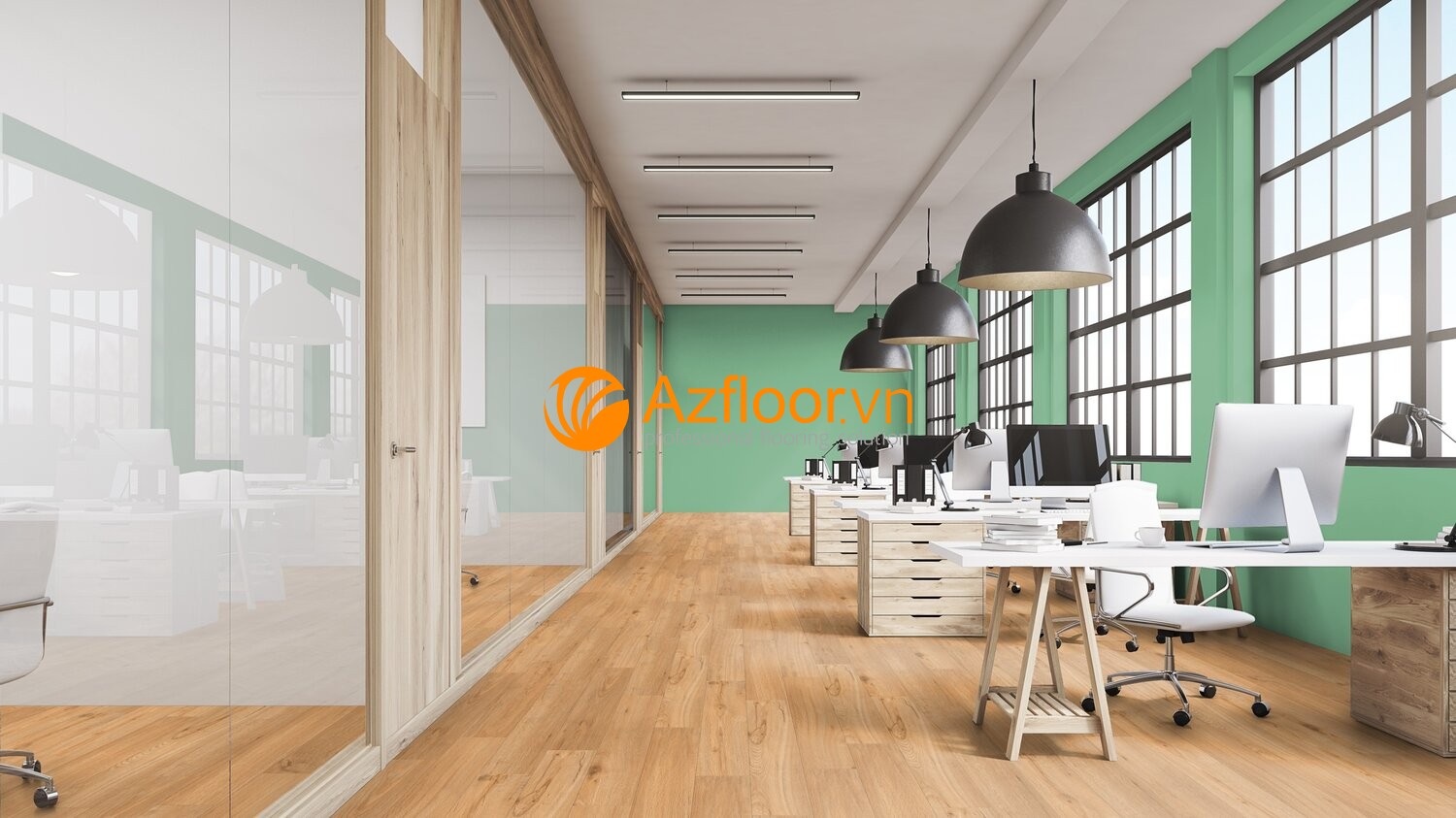 sàn nhựa hèm khóa 6li