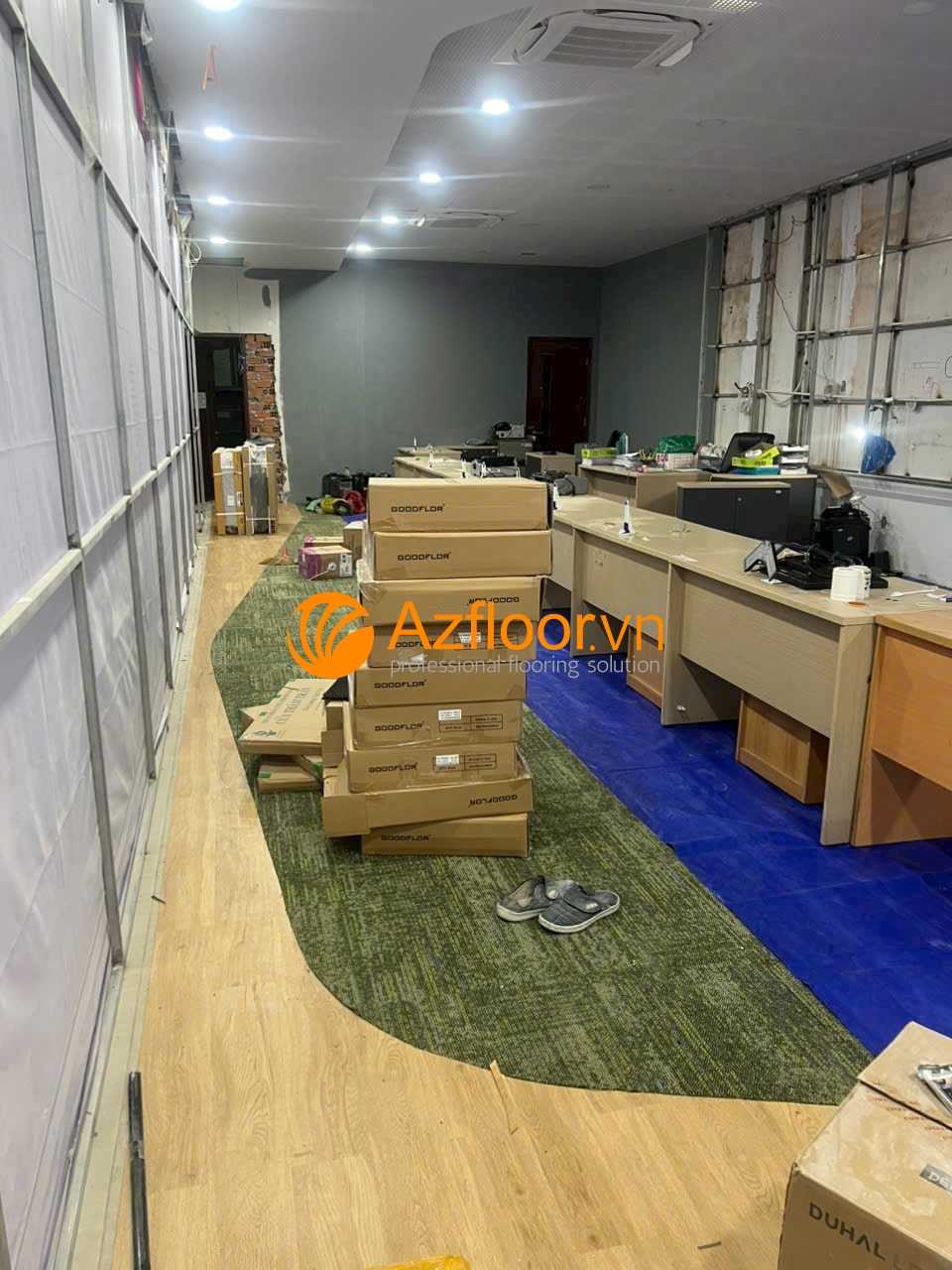 sàn thảm vinyl vikki bank