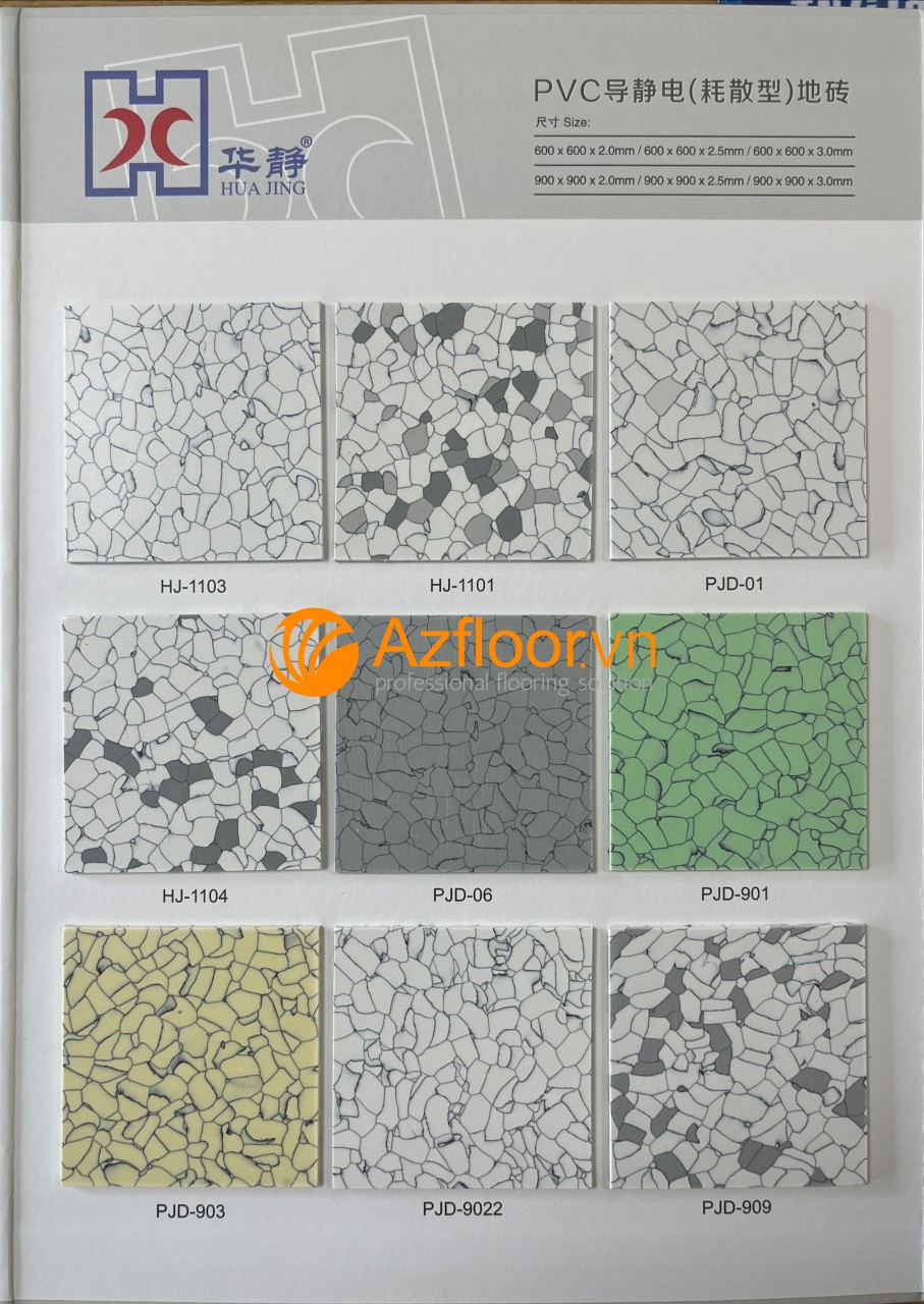 sàn vinyl chống tĩnh điện huajing 1
